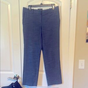 Ann Taylor petite navy blue ankle  cropped pants trousers 6 P